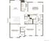 Upstairs floor plan featuring a loft, laundry room, 3 bedrooms and 2 baths, including an owner's suite at 2681 Sawyer Ln, Erie, CO 80026