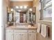 Well-lit bathroom with a large vanity and ample counter space for your convenience at 12493 Forest Canyon Dr, Parker, CO 80138