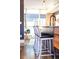 Modern kitchen island with seating for three, and a sleek design at 903 E 13Th Ave, Denver, CO 80218