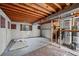 Unfinished basement with concrete floor and utilities at 272 Lafayette St, Louisville, CO 80027