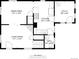 Detailed floor plan showcasing the layout of the home's main living area and kitchen at 1019 26Th St, Denver, CO 80205