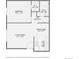Floor plan provides a comprehensive view of the layout, including the living room, kitchen, bedroom and bath at 10211 Ura Ln # 7-204, Thornton, CO 80260