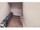 Basement with laminate flooring and storage space at 5983 Fulton St, Denver, CO 80238