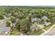 This aerial view shows the mature landscaping and tree coverage, along with backyard privacy in this peaceful neighborhood at 2743 S Reading Ct, Denver, CO 80231