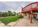 View of the backyard and deck, showing the home's outdoor living space at 744 Memphis St, Aurora, CO 80011