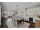 Dining room features a built-in bar and wine cooler at 290 Glencoe St, Denver, CO 80220