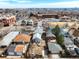 City view from an aerial view of a property, near schools, with opportunity to build at 3643 Shoshone St, Denver, CO 80211