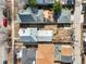 Aerial view of a property with a backyard ready for landscaping at 3643 Shoshone St, Denver, CO 80211