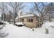Exterior view of the house in winter at 7329 Windsor Dr, Boulder, CO 80301
