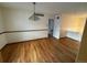Dining area with hardwood floors, chandelier and lots of natural light at 3770 S Ulster St, Denver, CO 80237