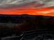 Landscape sunset view highlighting the trees and the silhouetted mountain in the distance at 2430 Marlin Way, Castle Rock, CO 80109