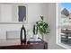 Bright office space with modern decor, including contemporary art and stylish greenery at 1064 Depew St, Lakewood, CO 80214