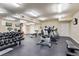 Gym featuring free weights, treadmills, and weight machines at 2500 E Cherry Creek South Dr # 313, Denver, CO 80209