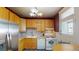 Well-lit kitchen with modern stainless steel appliances and bright cabinets at 126 S Clarkson St, Denver, CO 80209