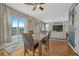 Dining room featuring hardwood floors and a sliding glass door leading to the deck at 600 Balsa Dr, Castle Rock, CO 80104