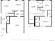 Detailed floor plan showcasing the layout of the first and second floors of the house at 5536 Kirk St, Denver, CO 80249
