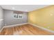 Bedroom with contrasting colored walls and light-toned laminate flooring at 80 S 38Th St, Boulder, CO 80305