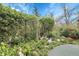 Landscaped backyard featuring lush greenery, garden decor and privacy fencing at 6832 S Birch Way, Centennial, CO 80122