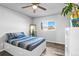 Bedroom with a queen bed and ceiling fan at 19573 E Linvale Dr, Aurora, CO 80013