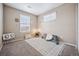 Bright bedroom with carpet flooring and window coverings at 11590 River Oaks Ln, Commerce City, CO 80640