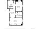 Upstairs floor plan featuring laundry, sitting room, bedrooms and bathroom at 2944 Hooker St, Denver, CO 80211