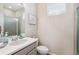 Bright bathroom featuring a single vanity and glass-enclosed shower at 2008 Makley Loop, Castle Rock, CO 80104