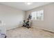 Versatile bedroom with exercise equipment, a large window, and neutral walls at 2008 Makley Loop, Castle Rock, CO 80104