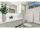Modern bathroom with vanity, mirror, and sleek design at 6699 S Pennsylvania St, Centennial, CO 80121