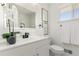 Bathroom with vanity, mirror, and contemporary decor at 6699 S Pennsylvania St, Centennial, CO 80121
