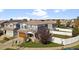 Aerial view of a lovely home with a spacious fenced yard and inviting curb appeal at 5555 Perth Ct, Denver, CO 80249