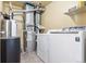 Utility room with washer, dryer, water heater, and furnace at 5555 Perth Ct, Denver, CO 80249