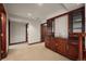 Basement features a wet bar and staircase at 4272 E Orchard Pl, Centennial, CO 80121