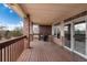 Spacious wooden deck with backyard views at 4272 E Orchard Pl, Centennial, CO 80121