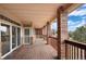 Large deck with brick pillars and railing at 4272 E Orchard Pl, Centennial, CO 80121