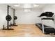 The basement features space for gym equipment, creating a personal workout area at 6545 Union St, Arvada, CO 80004
