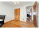 Bedroom with a closet and hardwood floors, bright at 6545 Union St, Arvada, CO 80004