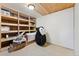 Storage room with ample shelving, providing plenty of space for organizing and storing various items at 6545 Union St, Arvada, CO 80004