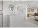 Primary bathroom features dual sinks, and marble tile at 2518 N State Highway 67, Sedalia, CO 80135