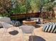Private backyard with a stone fire pit and comfortable seating, perfect for gatherings at 10995 Quintero St, Commerce City, CO 80022