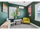 This bedroom features an abundance of natural light and custom decor at 1456 Syracuse St, Denver, CO 80220