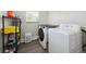 Well lit laundry room area with modern appliances and plenty of storage space at 1456 Syracuse St, Denver, CO 80220