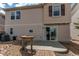 Relax on this backyard patio that has a walk-up bar, and sliding glass door into the home at 3607 Dinosaur St, Castle Rock, CO 80109
