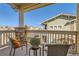 Charming balcony with scenic neighborhood views and comfortable outdoor seating at 9557 Pearl Cir # 204, Parker, CO 80134