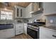 Newly remodeled kitchen with stainless steel appliances at 4969 S Indian Trl, Evergreen, CO 80439