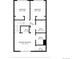 Floor plan featuring bedrooms, baths, and walk in closets with dimensions at 14735 W Ellsworth Ave, Golden, CO 80401