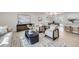 Inviting living room featuring contemporary furniture, neutral colors, and stylish decor at 6876 Quay Ct, Arvada, CO 80003