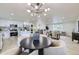 Open-concept layout featuring a modern kitchen, dining area, and comfortable living room at 6876 Quay Ct, Arvada, CO 80003