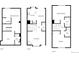 Detailed three-story floor plan showcasing the layout of rooms on each level at 7604 S Steele St, Centennial, CO 80122