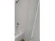 Tile detail of the shower and faucet is clean and inviting at 7604 S Steele St, Centennial, CO 80122