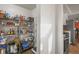Organized pantry with metal shelving, offering ample storage space at 9790 City View Dr, Morrison, CO 80465